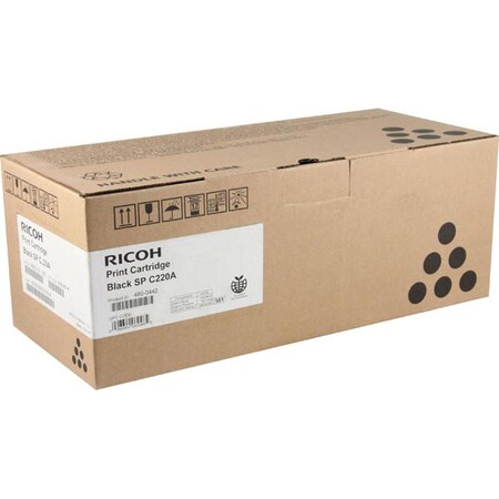 Ricoh Ricoh Black Toner Cartridge, 2,000 Yield 406046
